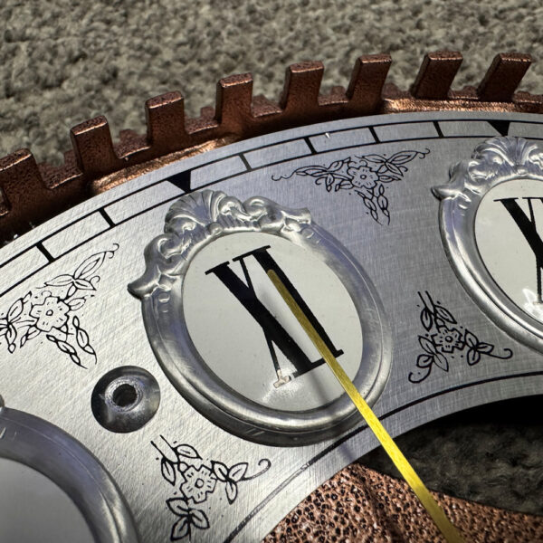 Steampunk victorian gear cog clock - roman numerals